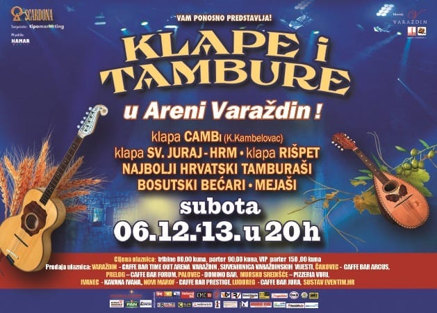 klape i tambure plakat
